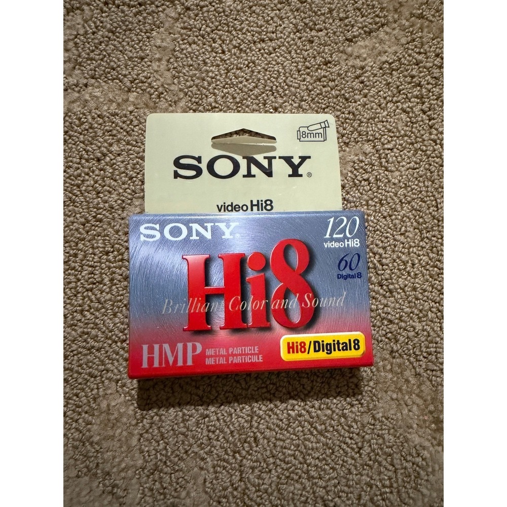 Sony Hi8 Digital8 120 Minute Video Cassette Tape HMP Metal Particle P6-120HMP1